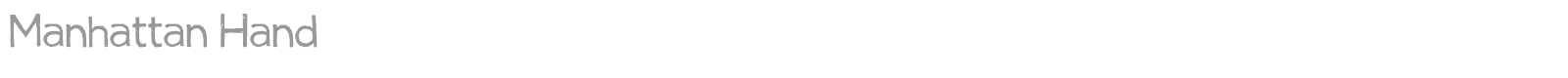 Manhattan Hand font preview